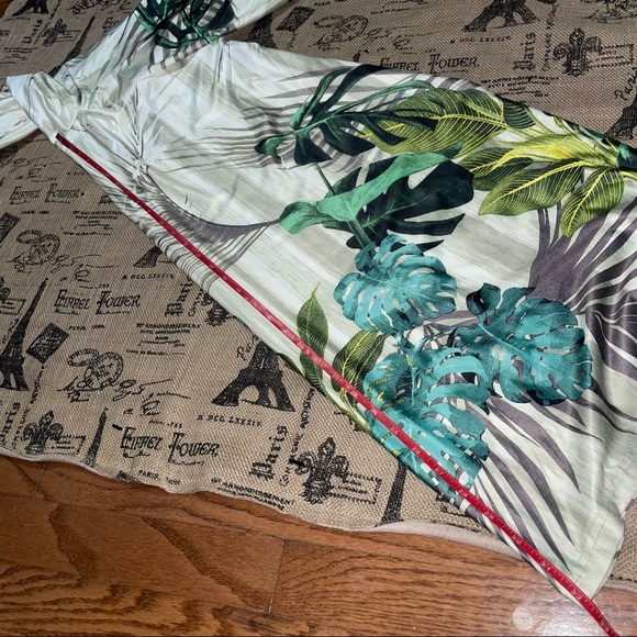 Fashion Nova NWT! Costa Rica Printed Green/Combo Jumsuit Size M - Picture 14 of 15